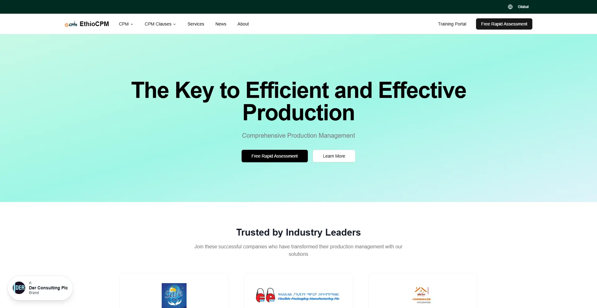 EthioCPM: Comprehensive Production Management Platform